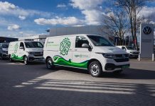 Elektryczne Volkswageny Transportery Żabki